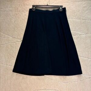 George Women's Size 4 Navy Blue A-Line Midi Skirt*